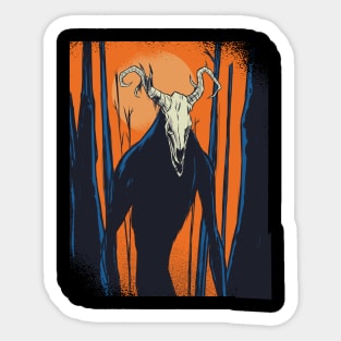 Man-eater in the dark forest Sticker